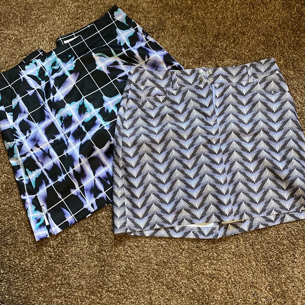 Purple golf skorts